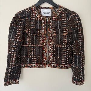 Isabel Marant Étoile cotton quilted CHRISTY JACKET. Size FR 34. New with tag